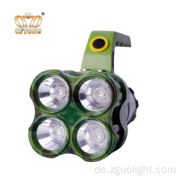 Tragbare LED -Spotlight Taschenlampe 4 LED -Suchlichter